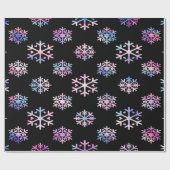 Papier Cadeau Luxury Holographic Snowflake Christmas Collection (Plat)