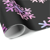 Papier Cadeau Luxury Holographic Snowflake Christmas Collection (Coin rond)