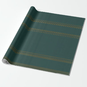 Papier Cadeau Luxury Linen Popular Green Gold Texture Collection