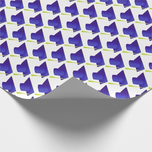 Papier Cadeau Lycée, Collège bleu Casquette Motif (Coin)