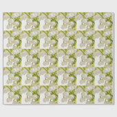 Papier Cadeau Lys blancs (Plat)