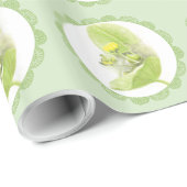 Papier Cadeau Lys de fleurs (Coin rond)