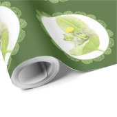 Papier Cadeau Lys de fleurs (Coin rond)