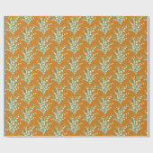 Papier Cadeau Lys de la vallée Floral (Plat)