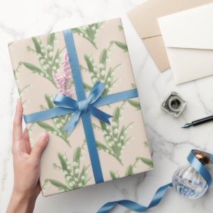 Papier Cadeau Lys de la vallée Floral