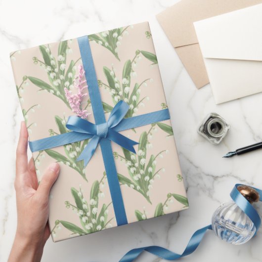 Papier Cadeau Lys de la vallée Floral (Cadeaux)