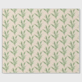 Papier Cadeau Lys de la vallée Floral (Plat)
