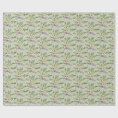 Papier Cadeau Lys de la vallée Floral (Plat)