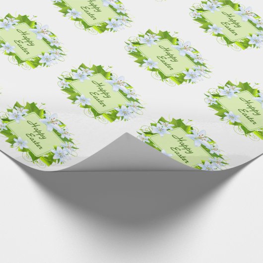 Papier Cadeau Lys de Pâques (Coin)