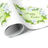 Papier Cadeau Lys de Pâques (Coin rond)