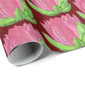 Papier Cadeau Lys d'eau (Coin rond)