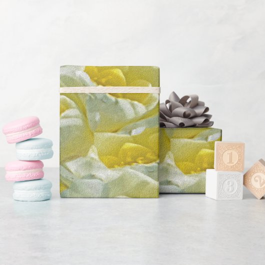 Papier Cadeau Lys d'eau blanche (Baby Shower)