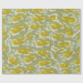 Papier Cadeau Lys d'eau blanche (Plat)