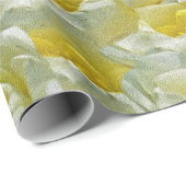 Papier Cadeau Lys d'eau blanche (Coin rond)