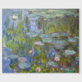 Papier Cadeau Lys d'eau Claude Monet (Plat)