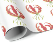 Papier Cadeau Lys flamme enveloppant papier (Coin rond)