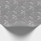 Papier Cadeau M. et écriture mariage de texte de Mme (Coin)