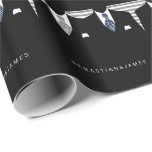 Papier Cadeau M. Et M. Deux Salles En Mariage Cravate<br><div class="desc">Cravate gris et bleu thème M et M. Gay Mariage papier d'emballage cadeau .. parfait pour les deux mariés .. mister et mister rouleau d'emballage personnalisé pour la cérémonie civile / mariage / anniversaire de Ricaso</div>