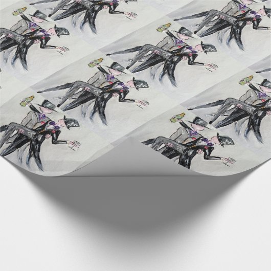 Papier Cadeau M. et M. le Mariage Papier à enveloppement (Coin)