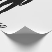 Papier Cadeau M. et M. papier d'emballage blanc et noir (Coin)