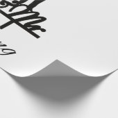 Papier Cadeau M. et M. papier d'emballage blanc et noir (Coin)