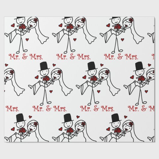 Papier Cadeau M. Et Mme. (Plat)