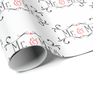 Papier Cadeau M. et Mme mariage