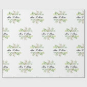 Papier Cadeau M. et Mme mariage (Plat)