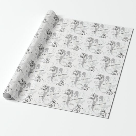 Papier Cadeau M. et Mme Mariage Design (Déroulé)