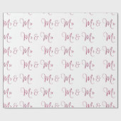 Papier Cadeau M. et Mme Script Bourgogne (Plat)