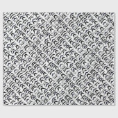 Papier Cadeau M. Hipster Mustache Vintage Retro (Plat)