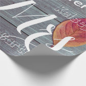 Papier Cadeau M. & Mme Mariage/Anniversaire Noms personnalisés (Coin)