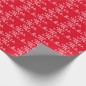 Papier Cadeau M. & Mme rouge blanc cadeau (Coin)
