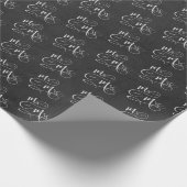 Papier Cadeau M. & Mme sur tableau noir (Coin)