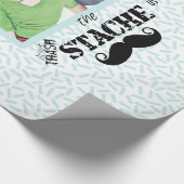Papier Cadeau M. Mustache Hipster Motif (Coin)