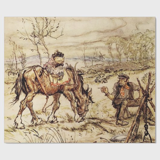 Papier Cadeau M. Toad et les Tsiganes par Arthur Rackham (Plat)