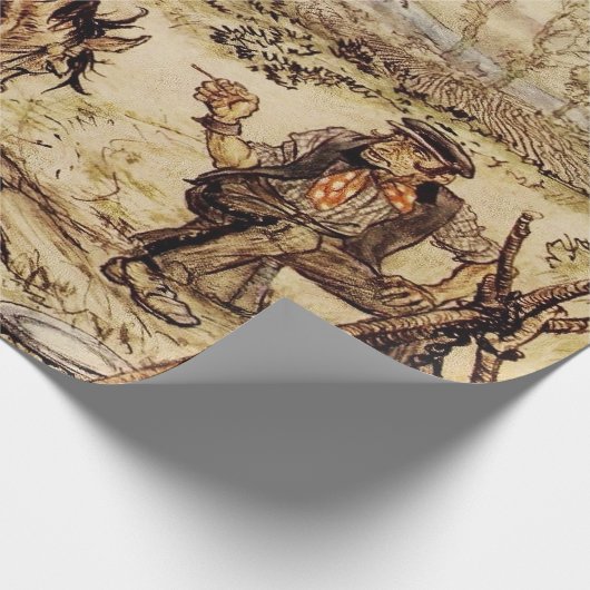 Papier Cadeau M. Toad et les Tsiganes par Arthur Rackham (Coin)