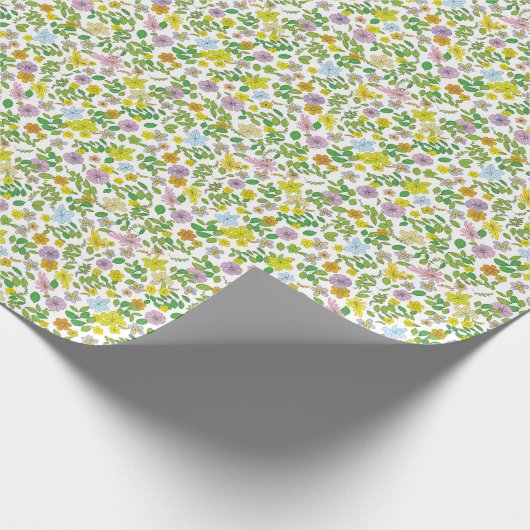 Papier Cadeau Ma conception de fleurs (Coin)