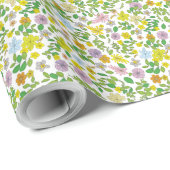 Papier Cadeau Ma conception de fleurs (Coin rond)