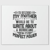 Papier Cadeau Ma Mère Est Un Ouragan (Plat)