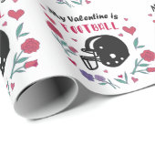 Papier Cadeau Ma Saint Valentin est une carte postale Invitation (Coin rond)