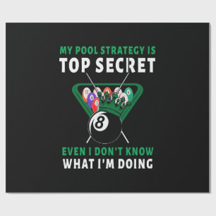 Papier Cadeau Ma stratégie de billard est même