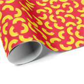 Papier Cadeau Mac et Fromage Enfant 1er Anniversaire Parti Macar (Coin rond)