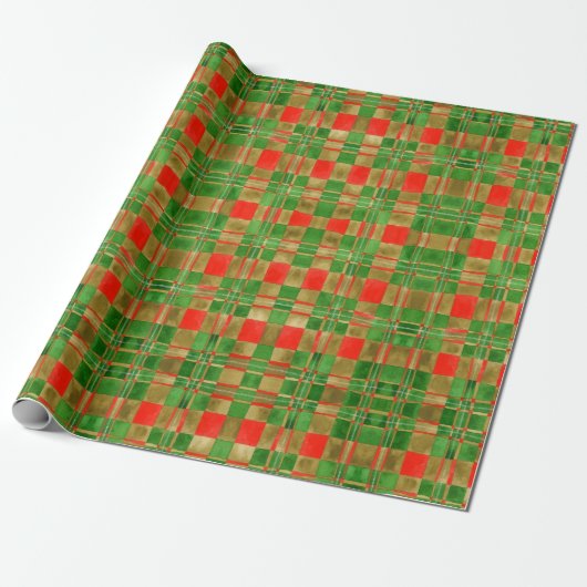 Papier Cadeau MAC GREGOR TARTAN Papier d'enveloppement (Déroulé)