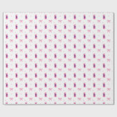 Papier Cadeau Macarons Arc-en-ciel Coquette Anniversaire Enterre (Plat)