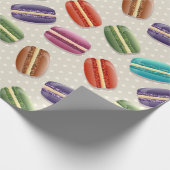 Papier Cadeau Macarons colorés (Coin)