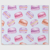 Papier Cadeau Macarons de la brise océane (Plat)
