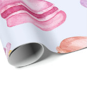 Papier Cadeau Macarons de la brise océane (Coin rond)