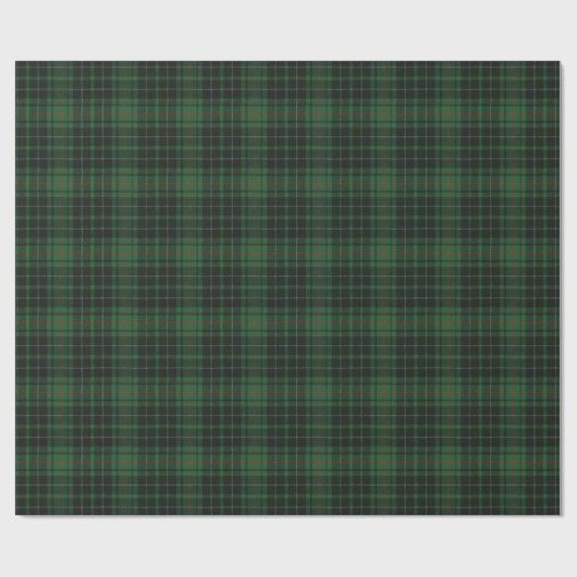 Papier Cadeau MacAuley Chasse Ancien Clan écossais Tartan (Plat)