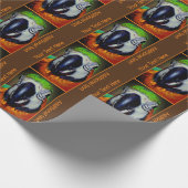 Papier Cadeau Macaw Parrot Visage Oiseau Art Personnalisé (Coin)